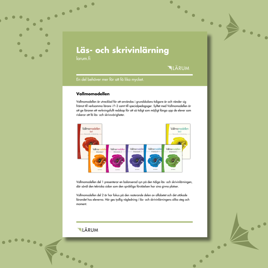 Pärmbilden för Infoblad - Läs- och skrivinlärning