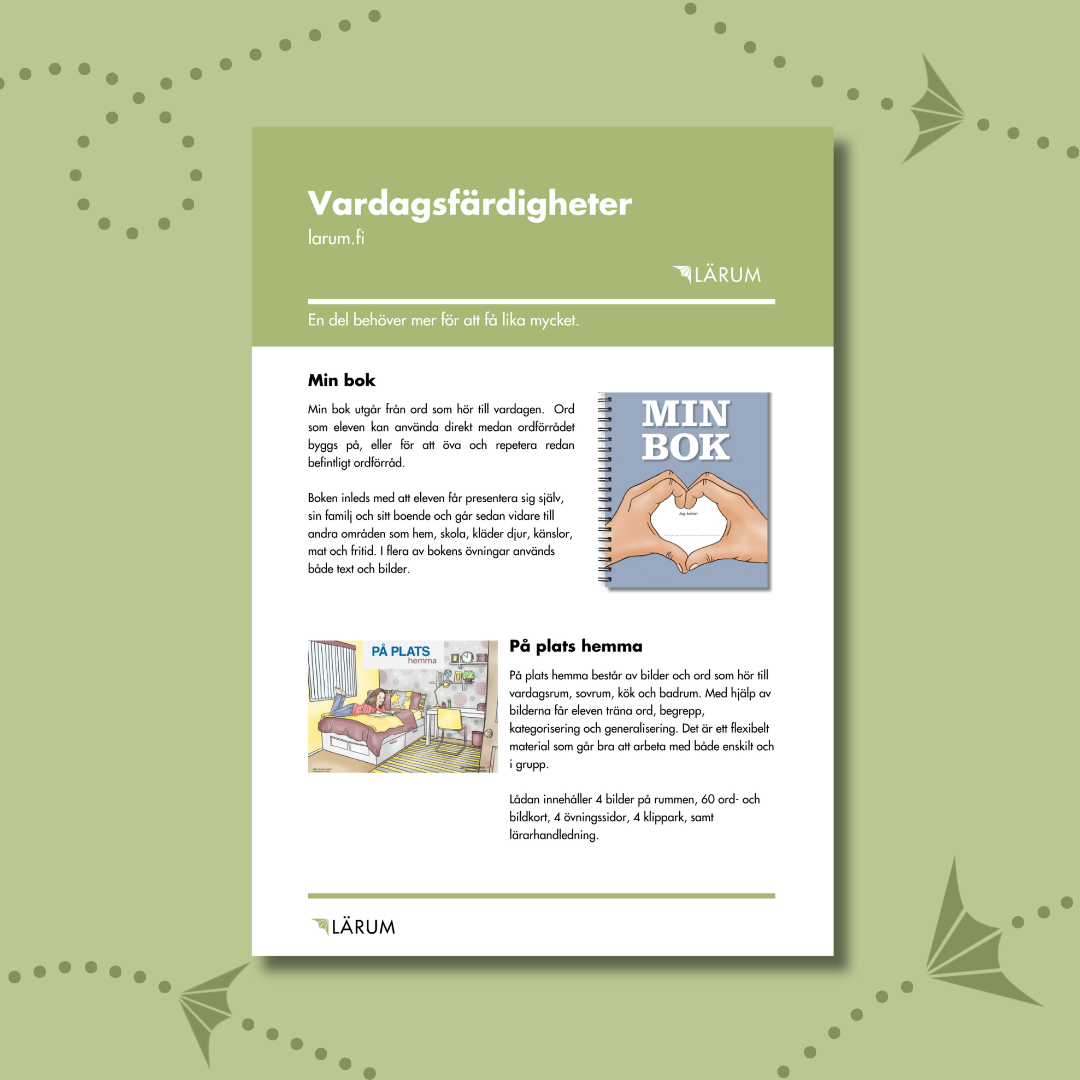 Pärmbilden för Infoblad - Vardagsfärdigheter