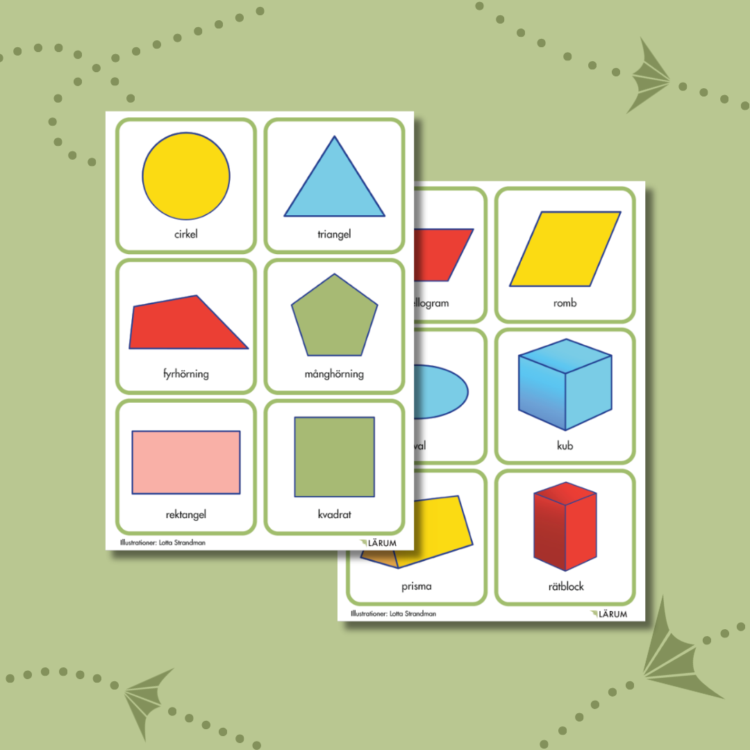 Pärmbilden för Geometriska figurer och kroppar - bildkort