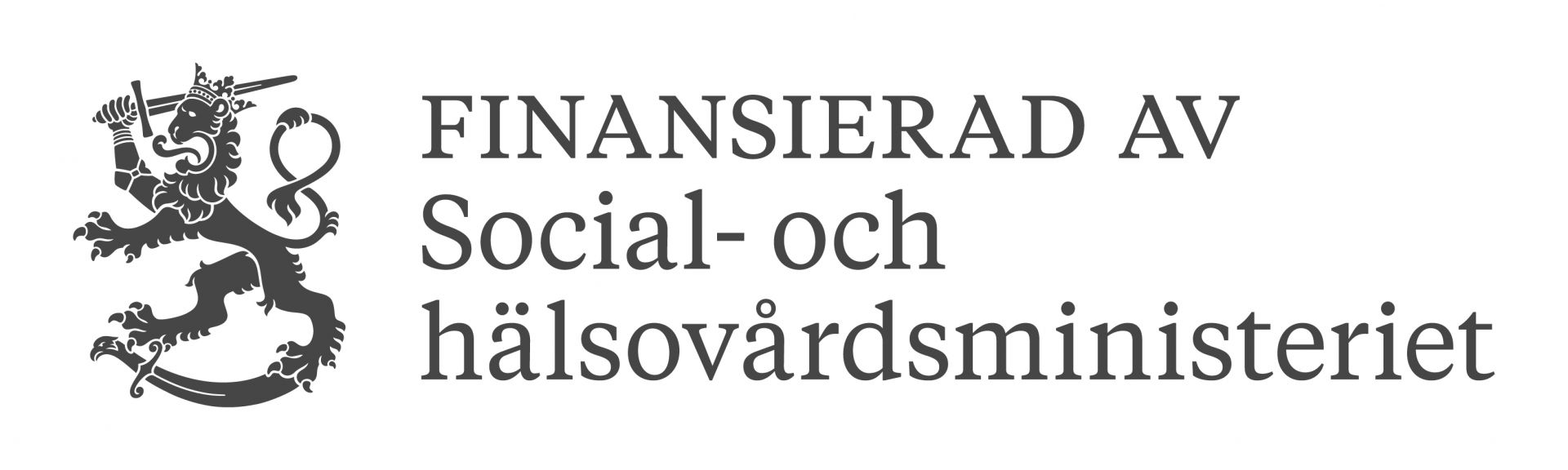 En bild som visar social och hälsovårdsministeriets logo